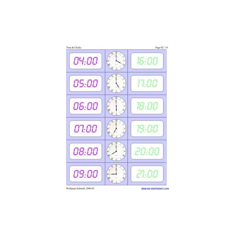 Time & Clocks	 (Dieser Artikel ist auch in deutsch erhältlich)