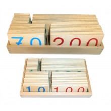 Zahlenkarten - groß 1-9000 - Holz