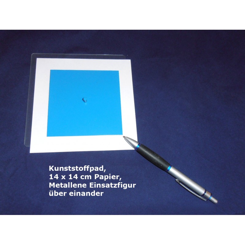 Kunststoffplatte für Einsatzfiguren 14x14