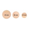 HOLZchips rund 25 Natur