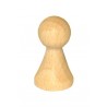 Spielkegel mit breitem Fuss NATUR