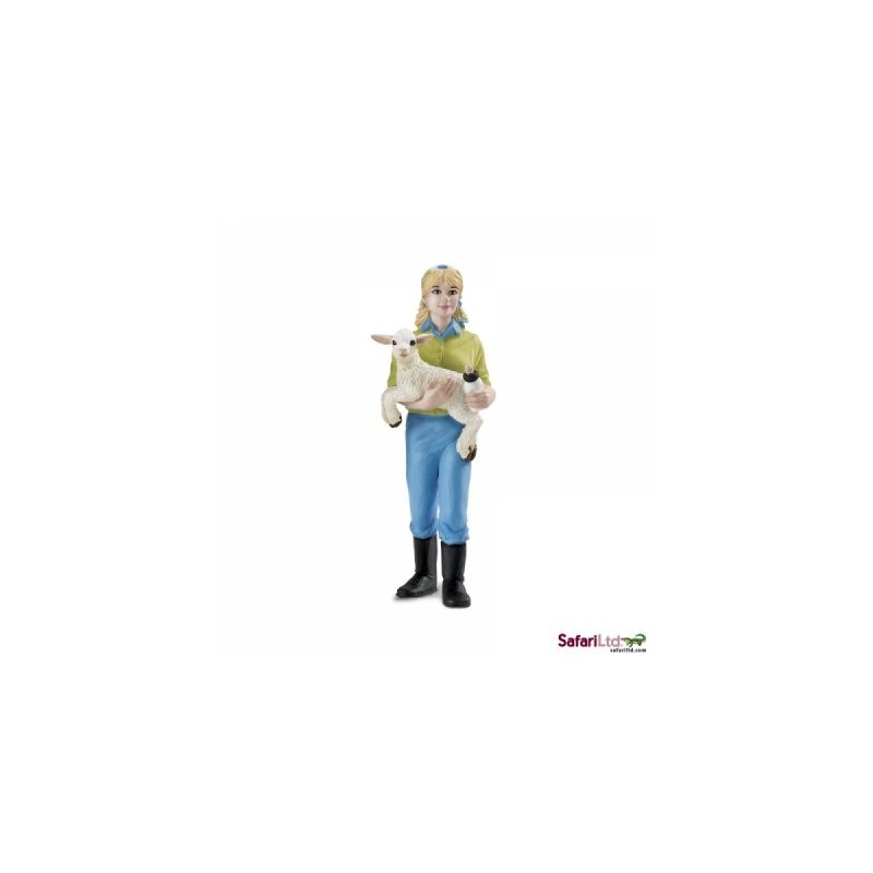 Frau mit Lamm