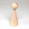 1 DREVENÝ kornútik 16 cm lakovaný