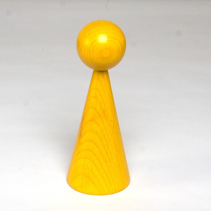 Wooden cone 16 cm lacquered