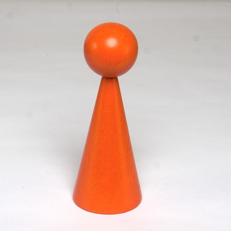1 HOLZkegel 16 cm Lackiert