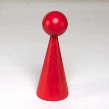 1 HOLZkegel 16 cm Lackiert