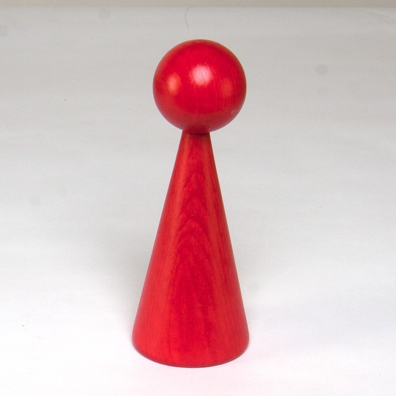 1 HOLZkegel 16 cm Lackiert