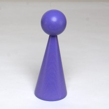 1 DREVENÝ kornútik 16 cm lakovaný
