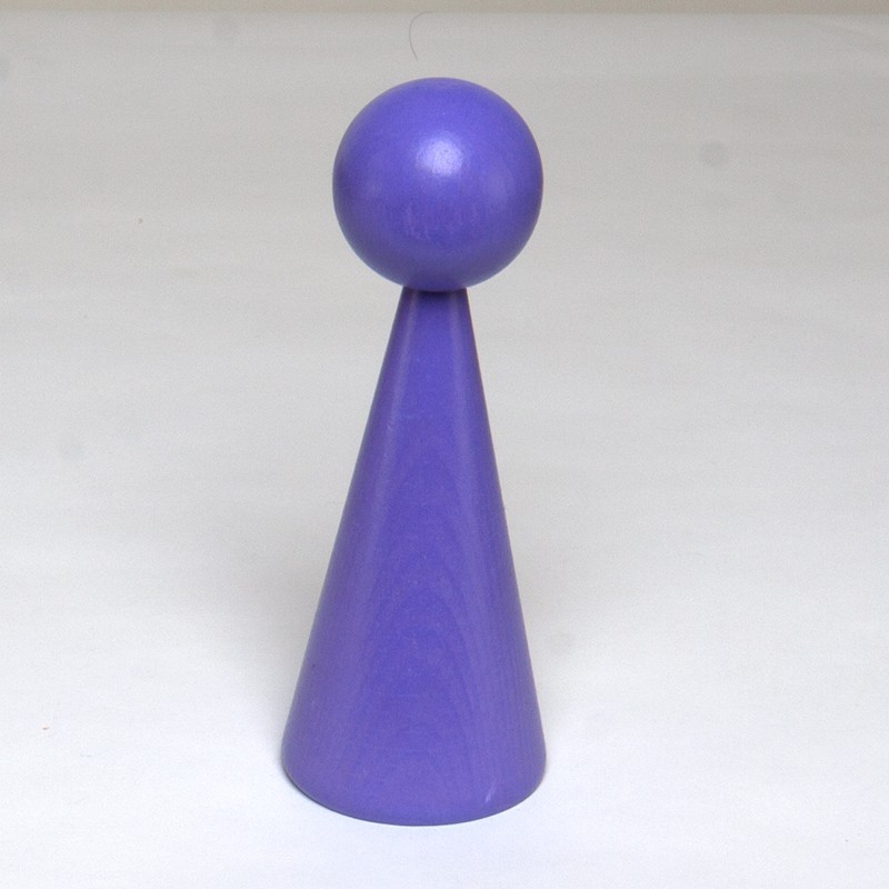 1 HOLZkegel 16 cm Lackiert