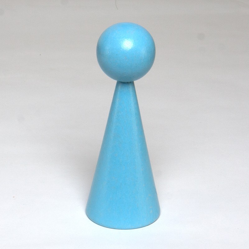 1 HOLZkegel 16 cm Lackiert