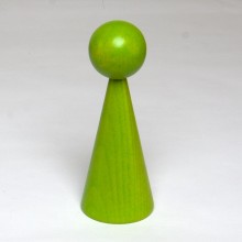 1 HOLZkegel 16 cm Lackiert