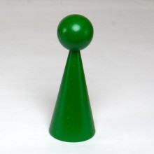 Wooden cone 16 cm lacquered