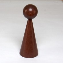 1 DREVENÝ kornútik 16 cm lakovaný