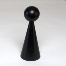 1 HOLZkegel 16 cm Lackiert