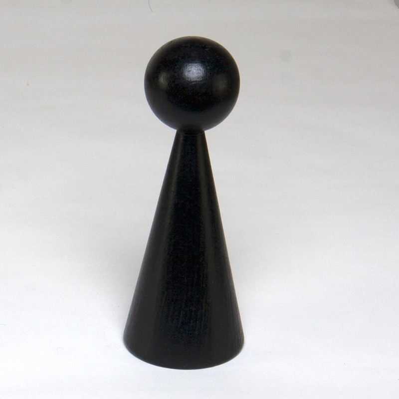 1 HOLZkegel 16 cm Lackiert