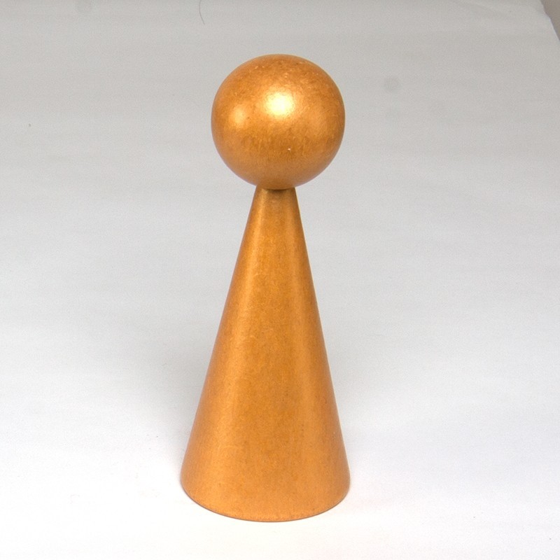1 HOLZkegel 16 cm Lackiert