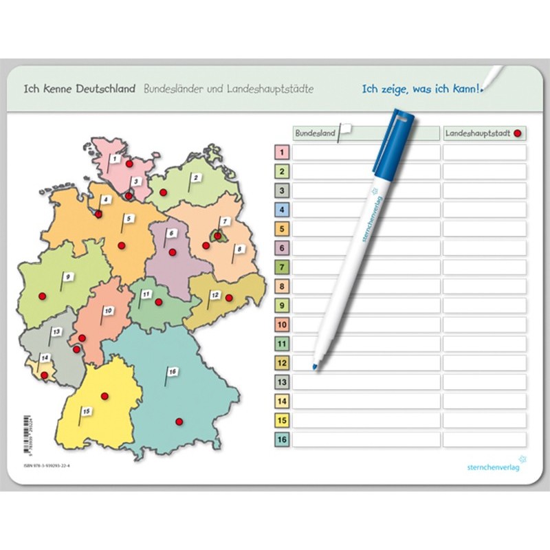 Ich kenne Deutschland – Bundesländer und Landeshauptstädte