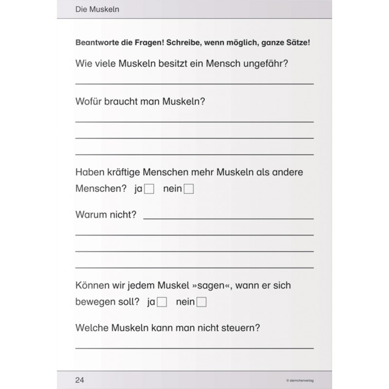 Ich kenne meinen Körper – Skelett, Muskeln und Wirbelsäule