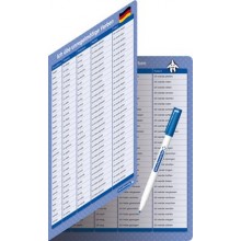 Ich übe unregelmäßige Verben - Klappkarte + Stift