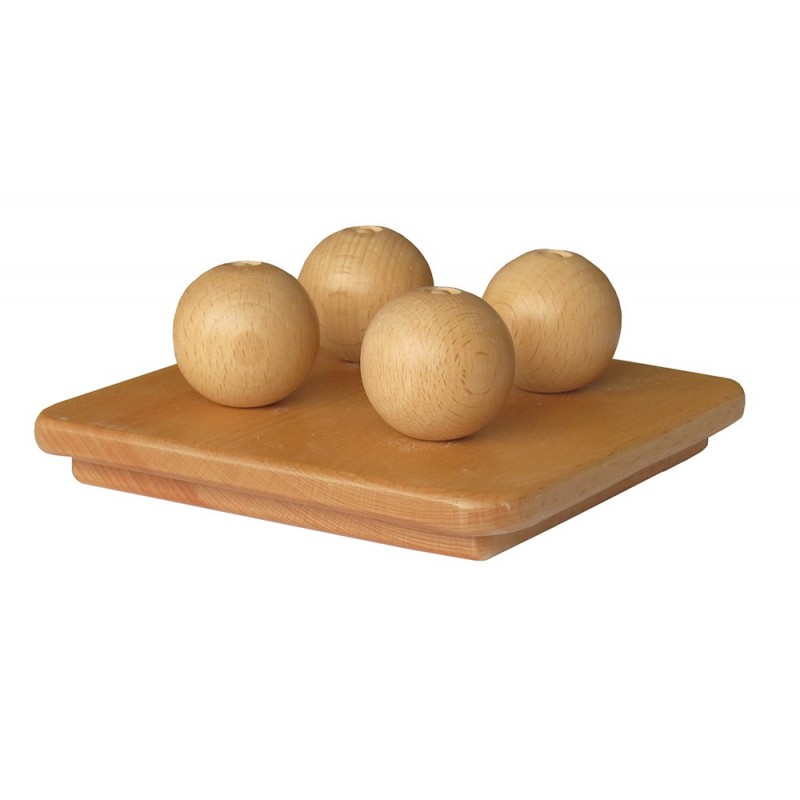 balls on small pegs