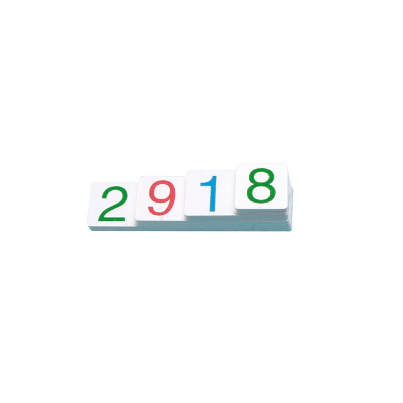 Card set small plastic 1-3000