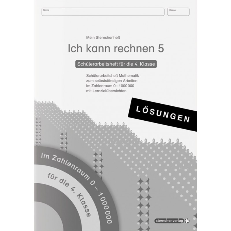 Ich kann rechnen 5 LÖSUNGSHEFT