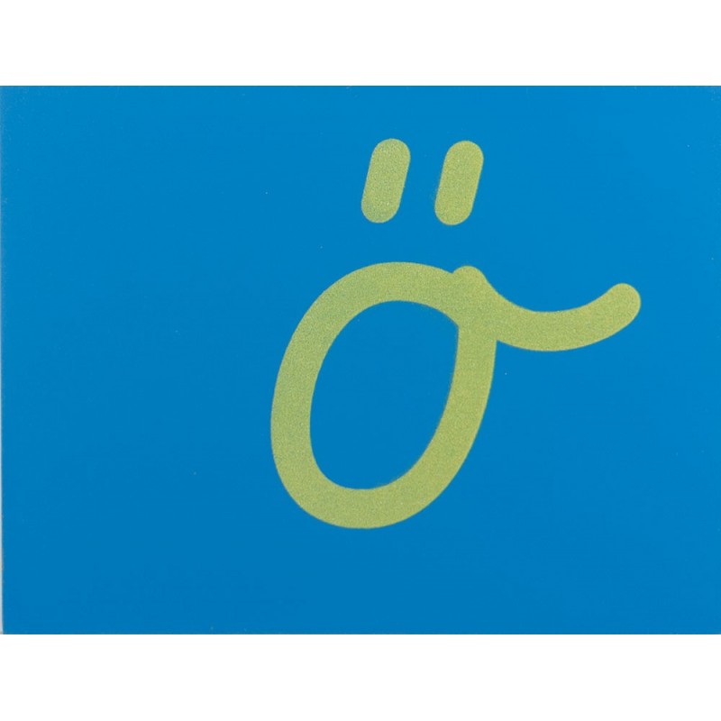 Sandpaper letters Simplified initial font