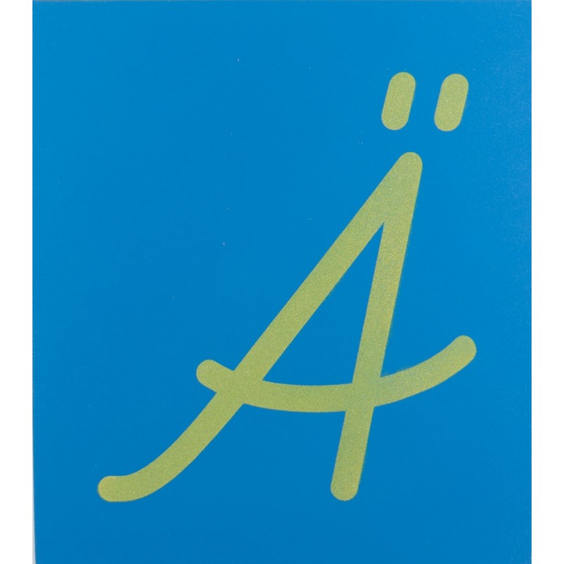 Sandpaper letters SIMPLIFIED initial font UPPERCASE