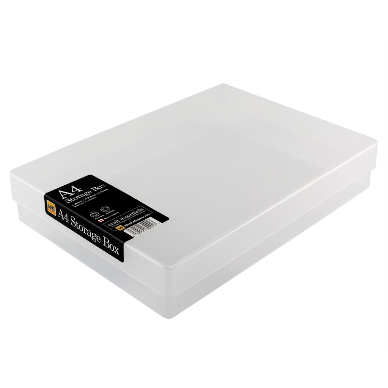 Transparent plastic box A4