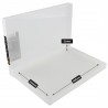 Transparent plastic box A4 flat
