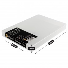 Transparent plastic box A5 flat