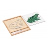 Sada farebných zvieracích puzzle - žaba