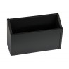 File box made of wood C6 narrow, black