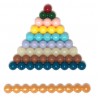 Decanomial Bead Bar Box, connected  Beads