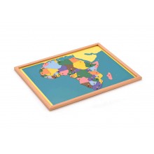 Puzzle Afrika MIT BUCHENHOLZRAHMEN