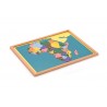 Puzzle Map of Africa---beech wood frame