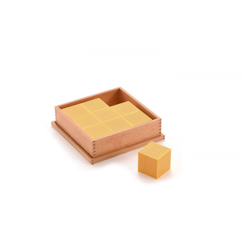 9 Wooden Cubes with box