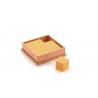 Holzbox mit 9 hölzernen Kuben
