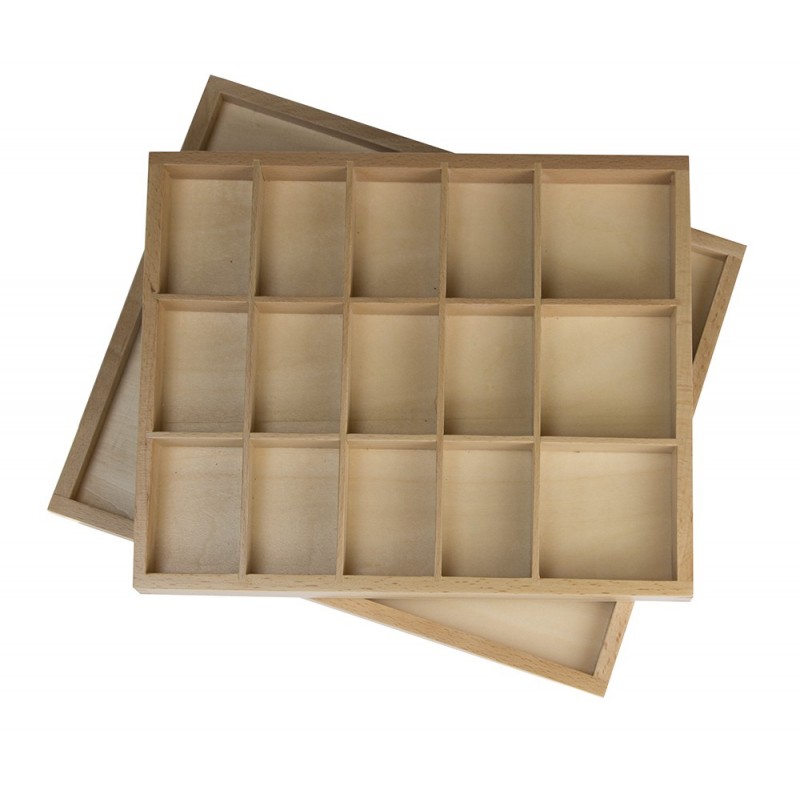 Wooden box for part of speech symbols