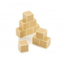10 Holzkuben für Perlenmaterial