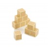 10 Holzkuben für Perlenmaterial