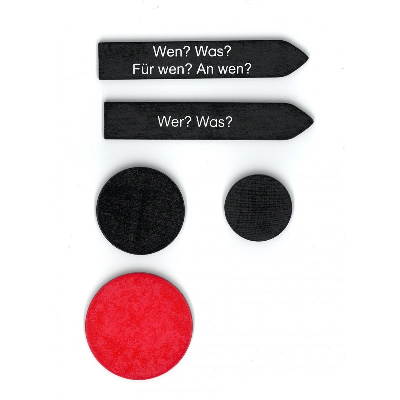 sentence analysis set -including one board and one box with insets - German version