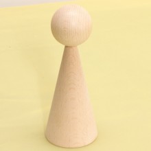 HOLZkegel 16 cm NATUR