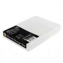 Transparent plastic box A6 flat
