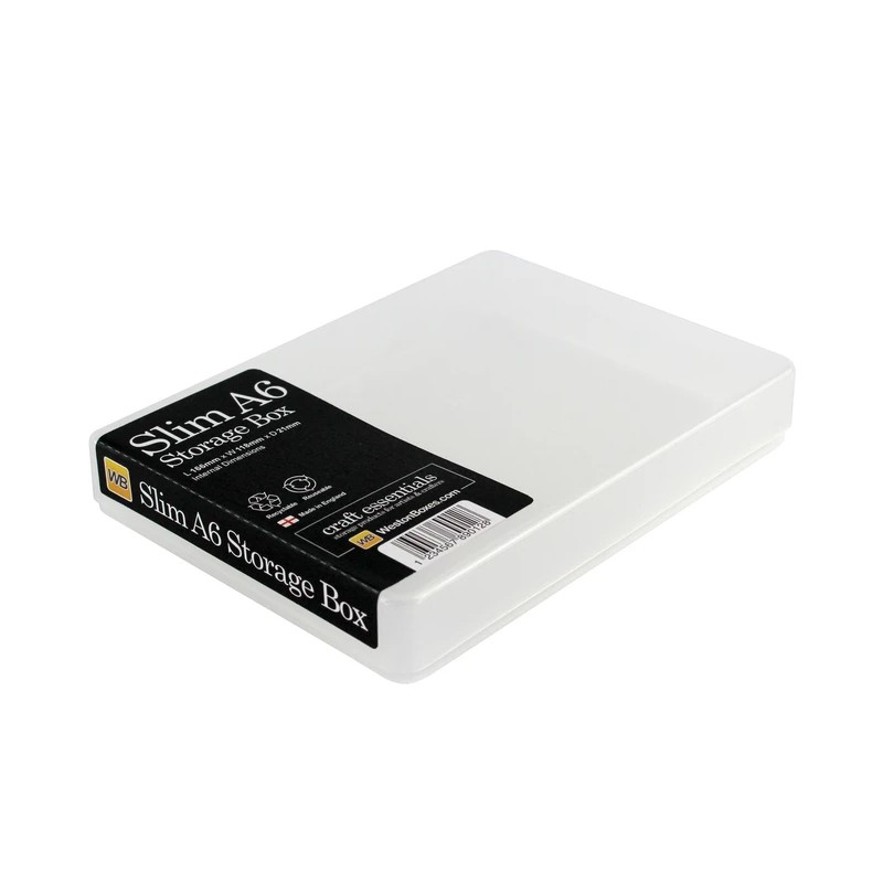 Transparente Kunststoff Box A6 flach