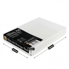 Transparente Kunststoff Box A6 flach
