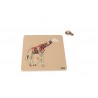 Puzzle pre batoľatá: žirafa