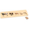 Puzzle pre batoľatá - 5 hospodárskych zvierat