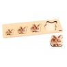 Kleinkind-Puzzle: 4 Kaninchen
