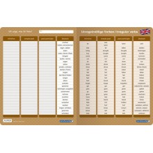 unregelmäßige Verben / Irregular verbs - Klappkarte + Stift